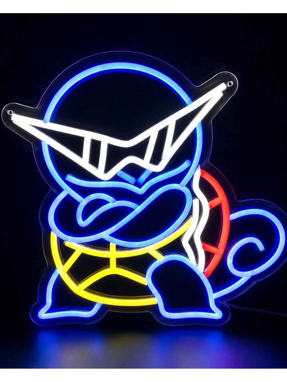 Pokémon Squirtle Blue Neon Sign 16" Wall Light for Game Room and Decor